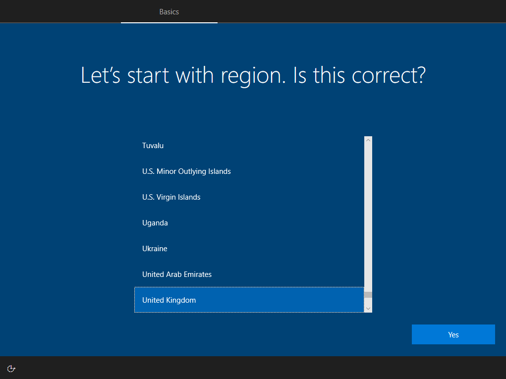 windows install setup