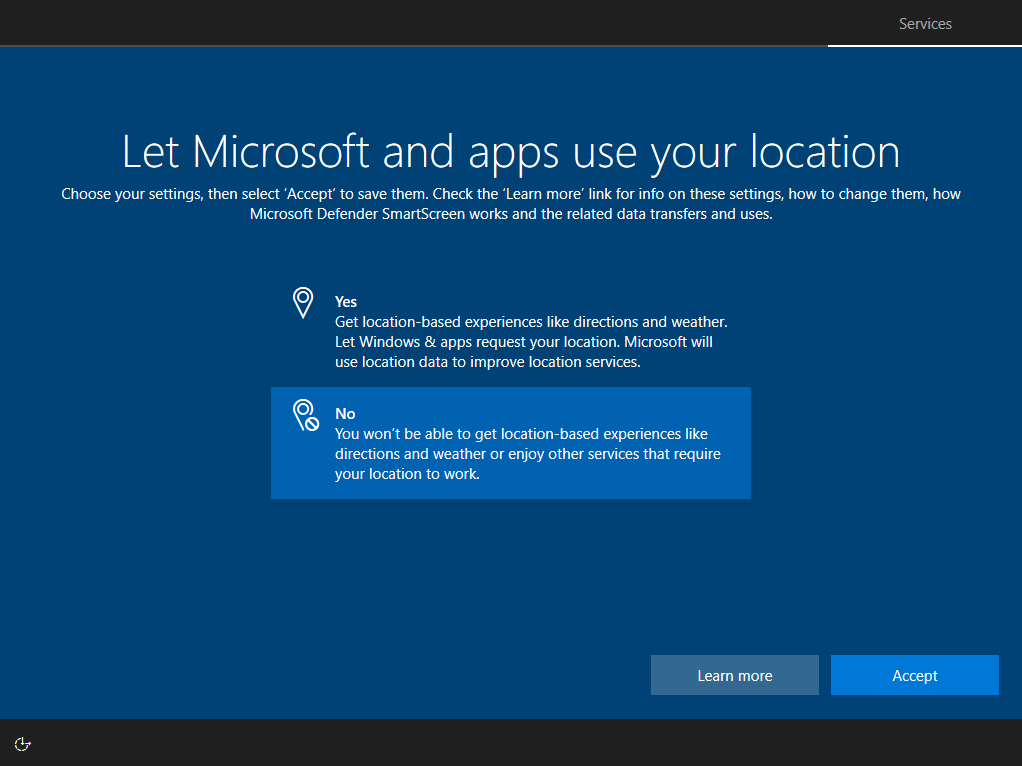 windows install setup